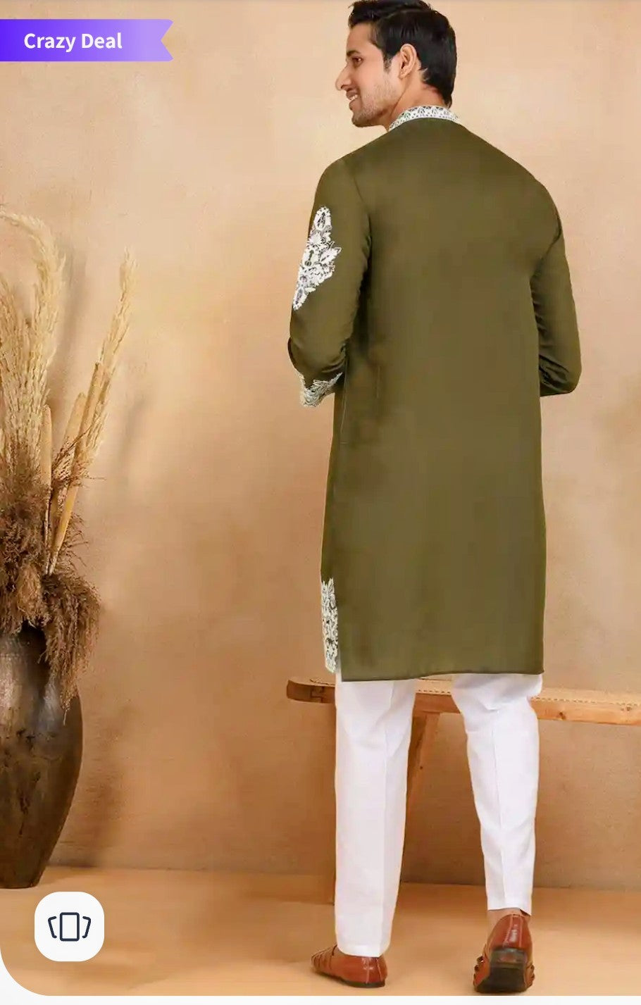 Majestic Green Embroidered Kurta Set